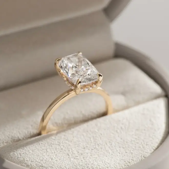 LAB The Madison cushion cut diamond solitaire ring