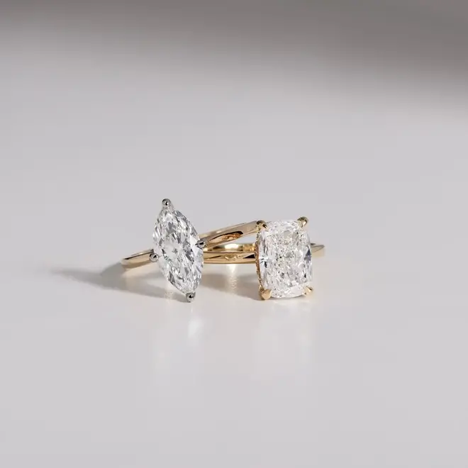 LAB The Madison cushion cut diamond solitaire ring