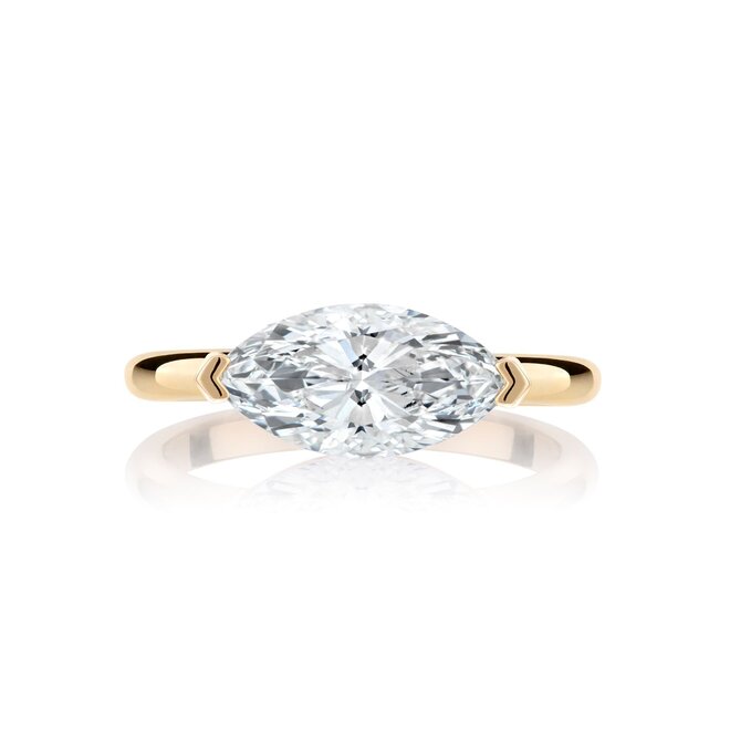 LAB The Riley marquise cut diamond solitaire