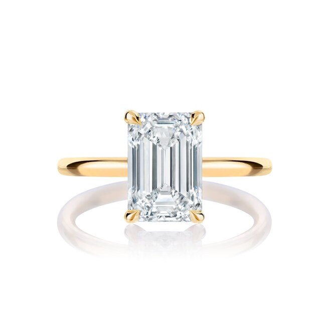LAB The Elvie emerald cut solitaire engagement ring