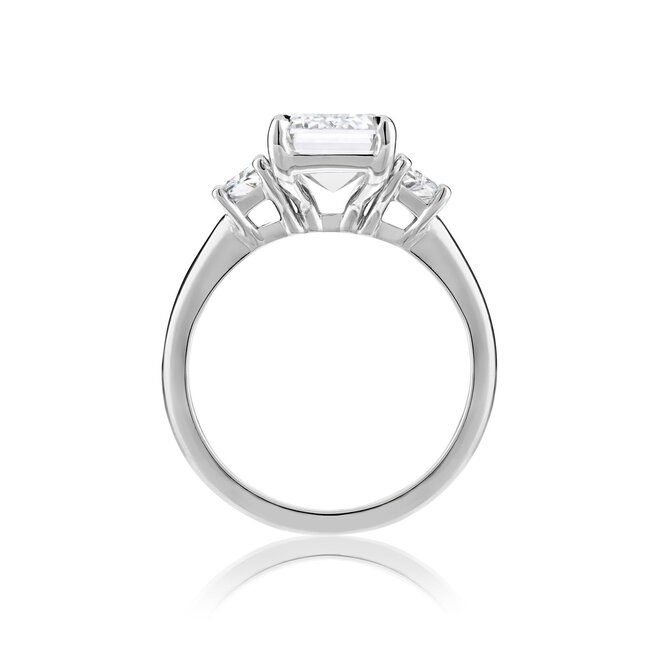 LAB The Victoria emerald cut engagement ring