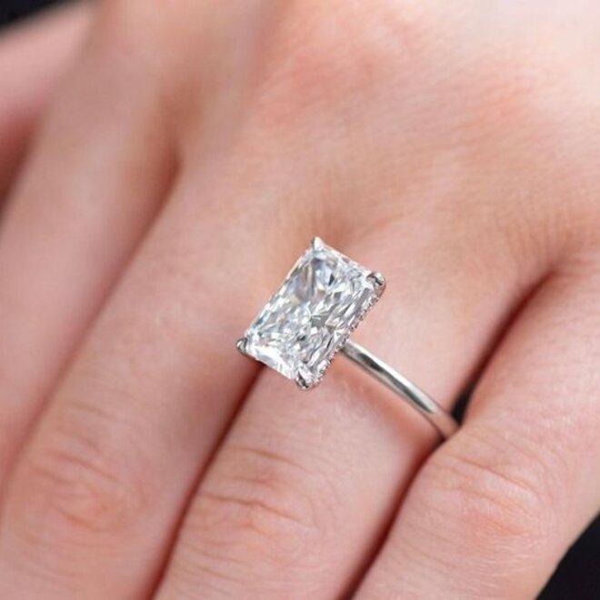 LAB The Harper radiant cut engagement ring