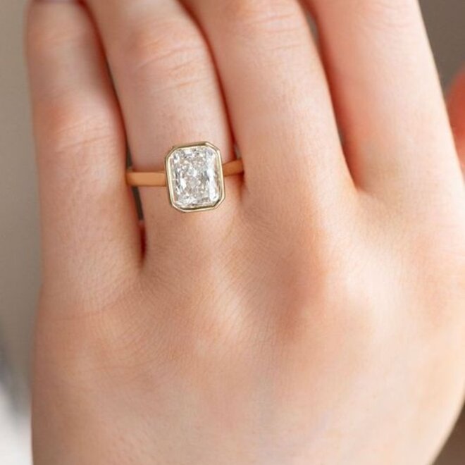 LAB The Wren radiant cut engagement ring