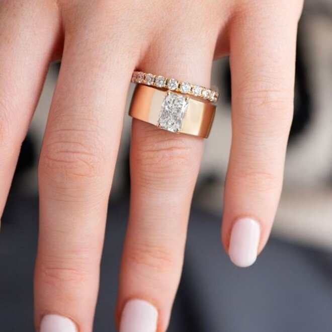 LAB The Jordyn radiant cut solitaire engagement ring