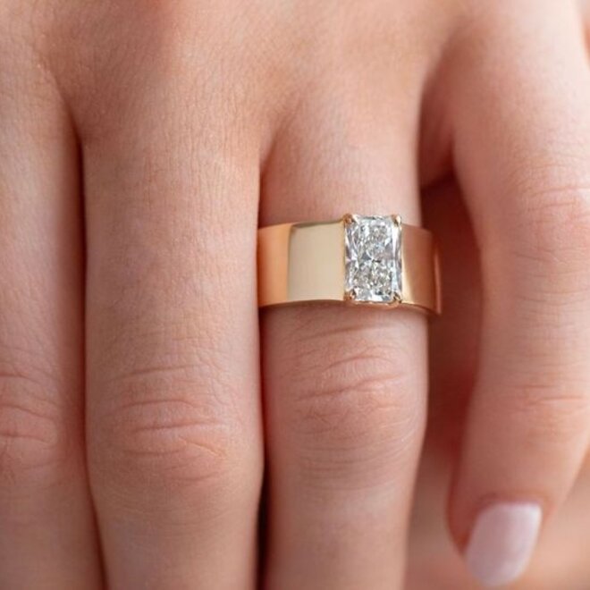 LAB The Jordyn radiant cut solitaire engagement ring