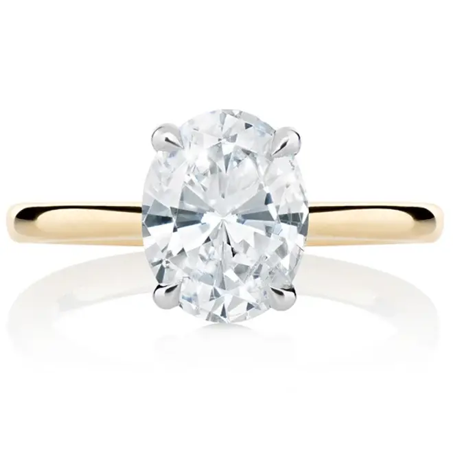 LAB The Hailey oval cut diamond solitaire