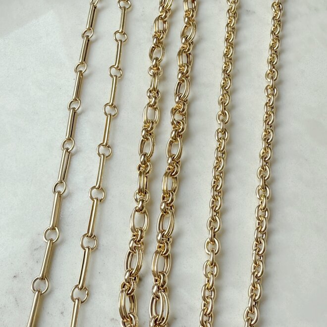 Chunky rolo link necklace