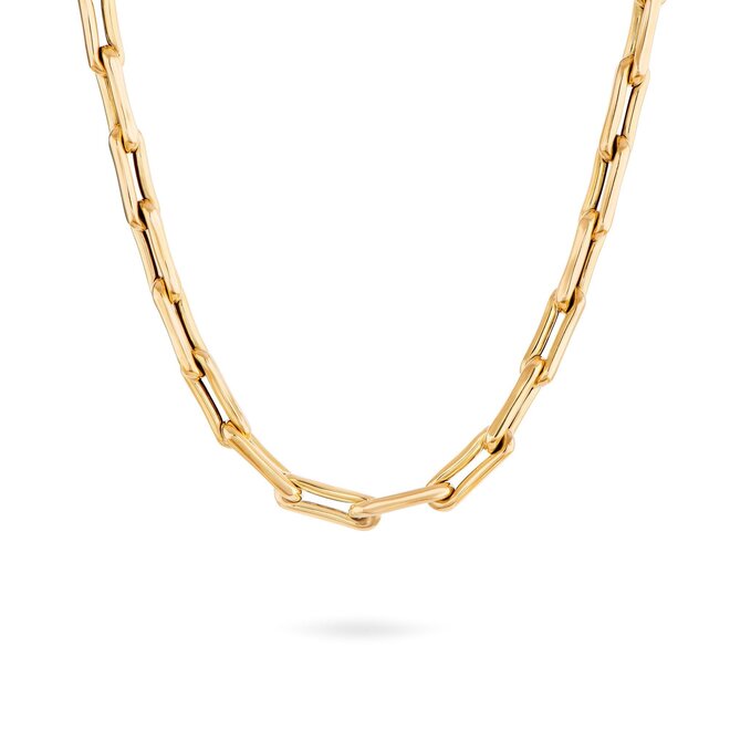 Pinched link necklace