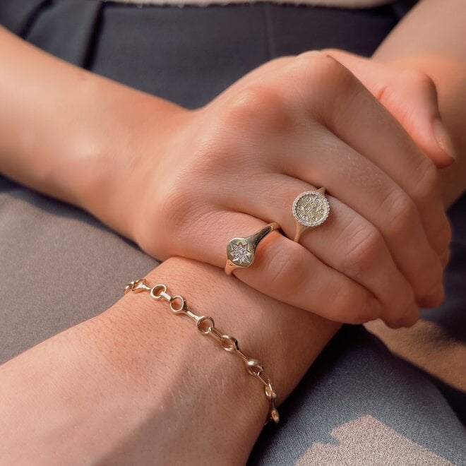 Horsebit chain link bracelet