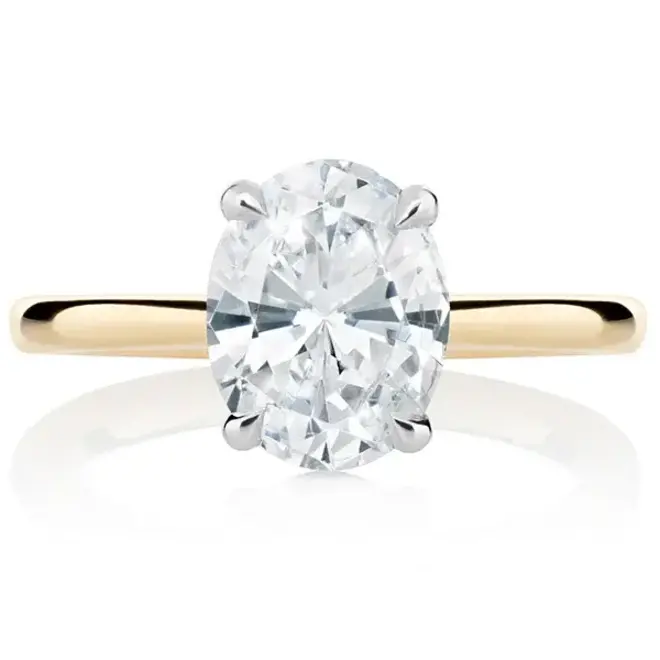 LAB The Hailey oval cut diamond solitaire