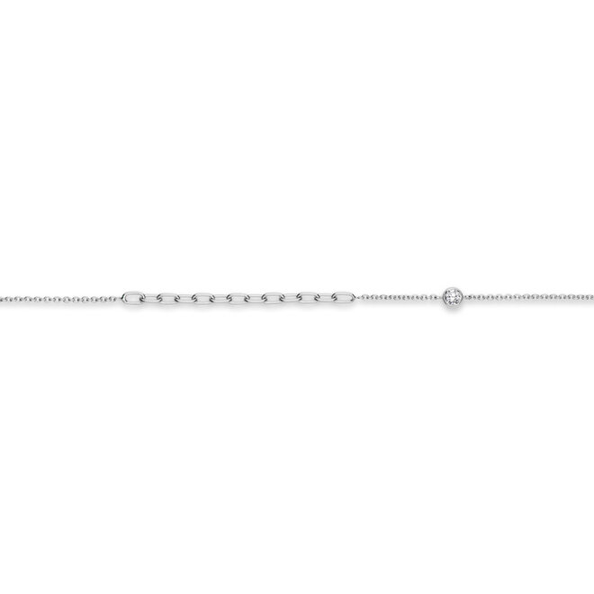 Diamond bezel accented bracelet