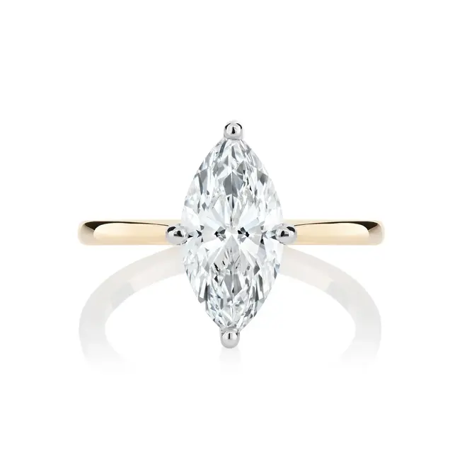 LAB The Eloise marquise cut solitaire engagement ring