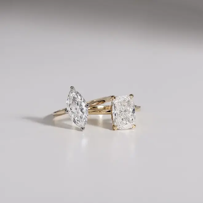 LAB The Eloise marquise cut solitaire engagement ring