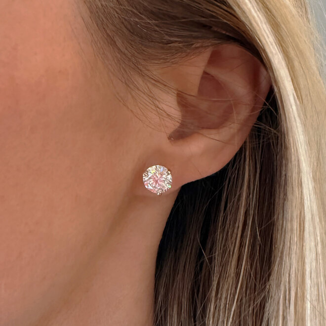 LAB created classic diamond stud earrings 3.40ct tw