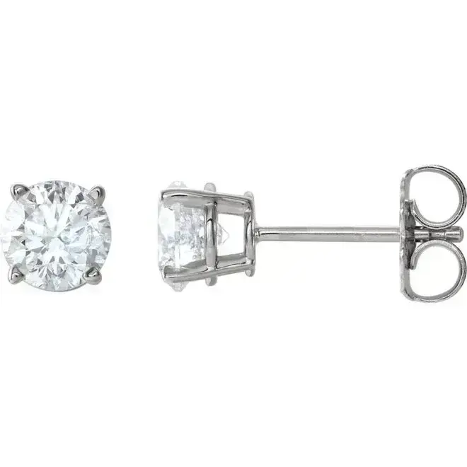 LAB created classic diamond stud earrings - 1.60ct tw