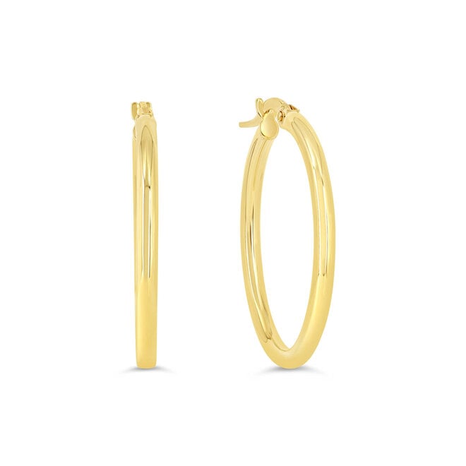 Classic hoop earrings - slim