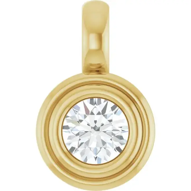 LAB Double bezel charm pendant
