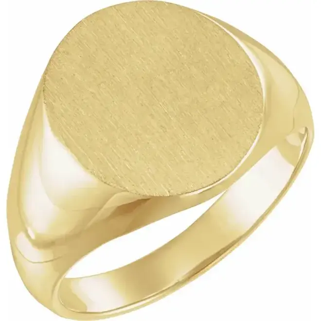 Men's classic signet ring