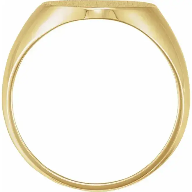 Men's classic signet ring