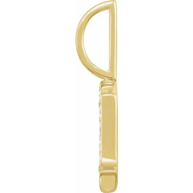 Gothic Initial Pendant