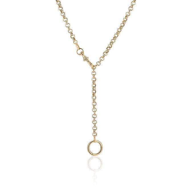 Swivel rolo link necklace