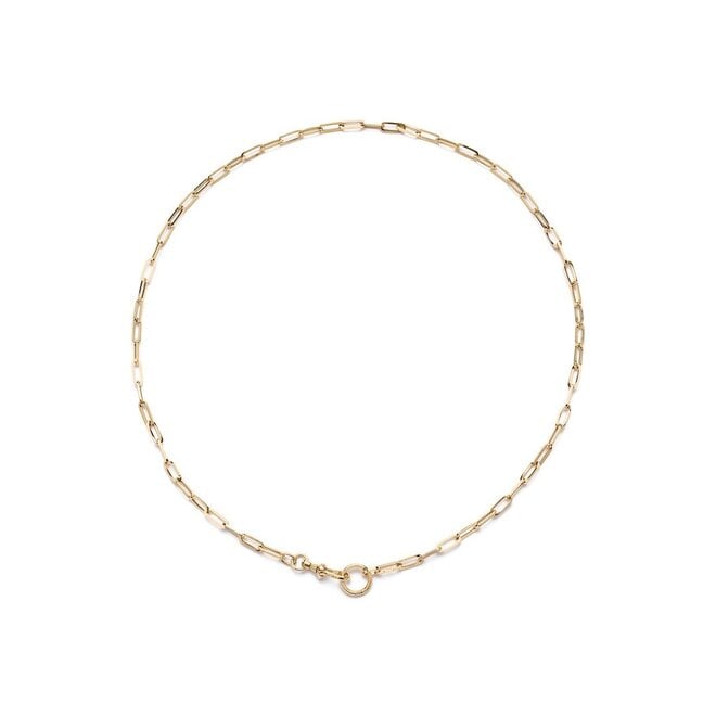 Swivel rolo link necklace