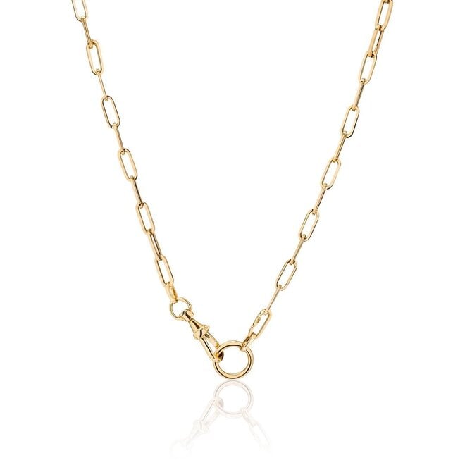 Swivel rolo link necklace