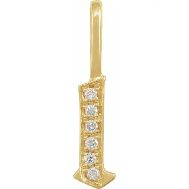 Gothic Initial Pendant