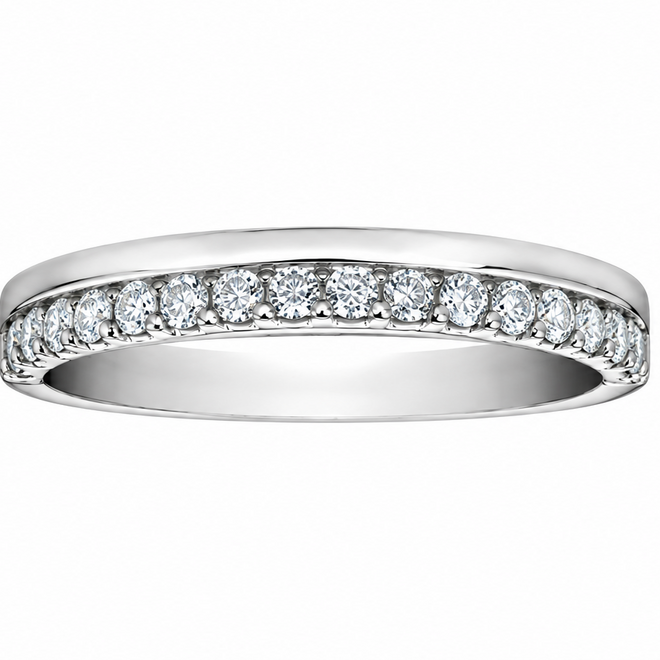 Petite demi diamond band