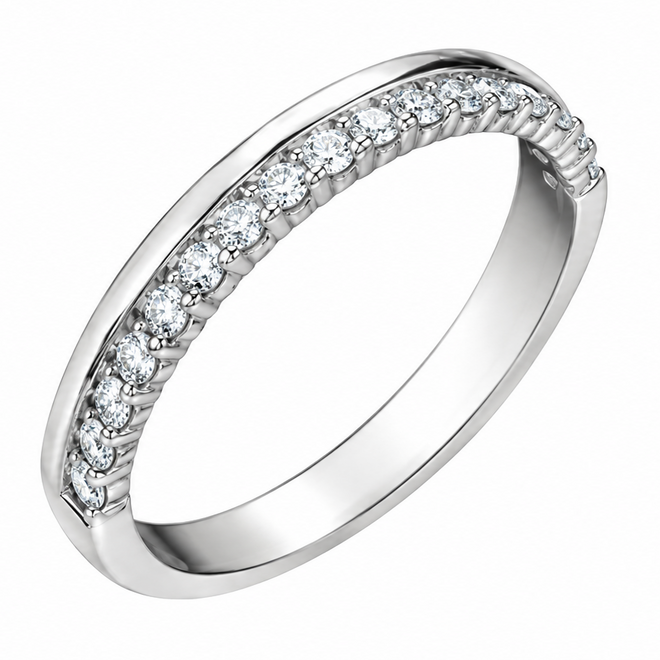 Petite demi diamond band