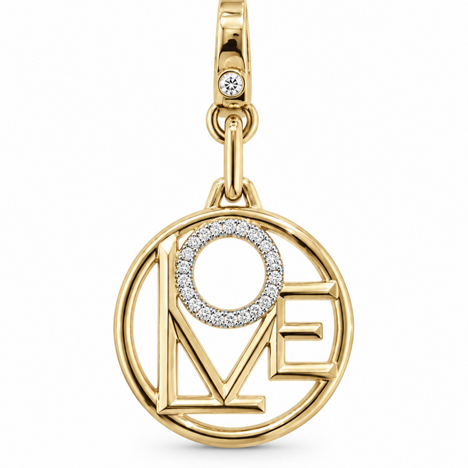 Diamond LOVE pendant
