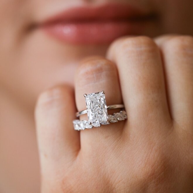 LAB The Harper radiant cut engagement ring