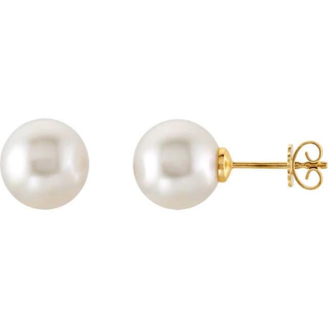 Pearl stud earrings 7.5-8mm