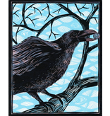 Raven matted print