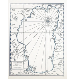 Lake Tahoe map print