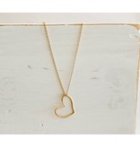 14k heart necklace