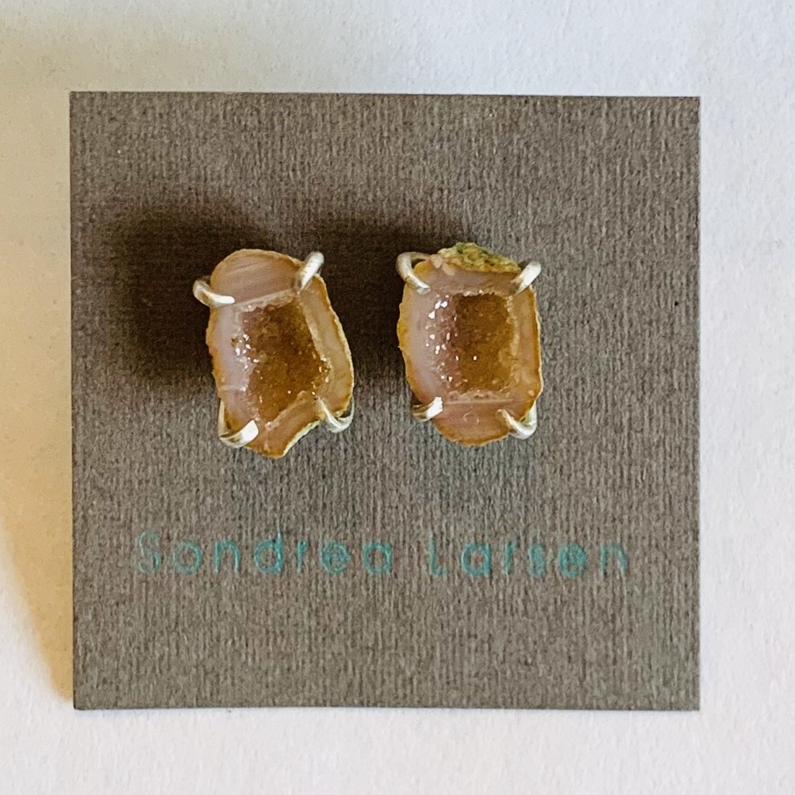 druzy geode studs
