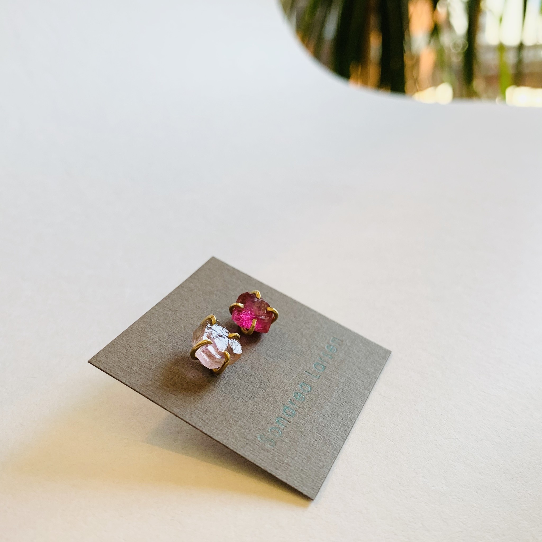 Tourmaline 18k, 14k Gold Studs