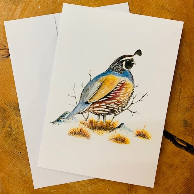 Mountain Quail card