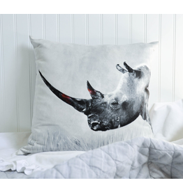 Northern White Rhino pillow