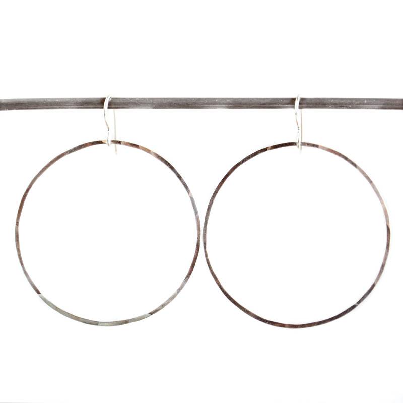 Round Heather Hoops Earrings