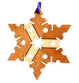 Wooden Snowflake Ornament