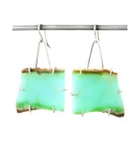 Chrysophrase Slab Earrings