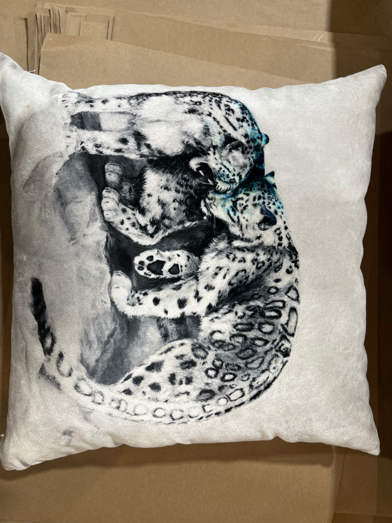 Snow Leopards Pillow Print