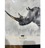 Northern White Rhino- matted print