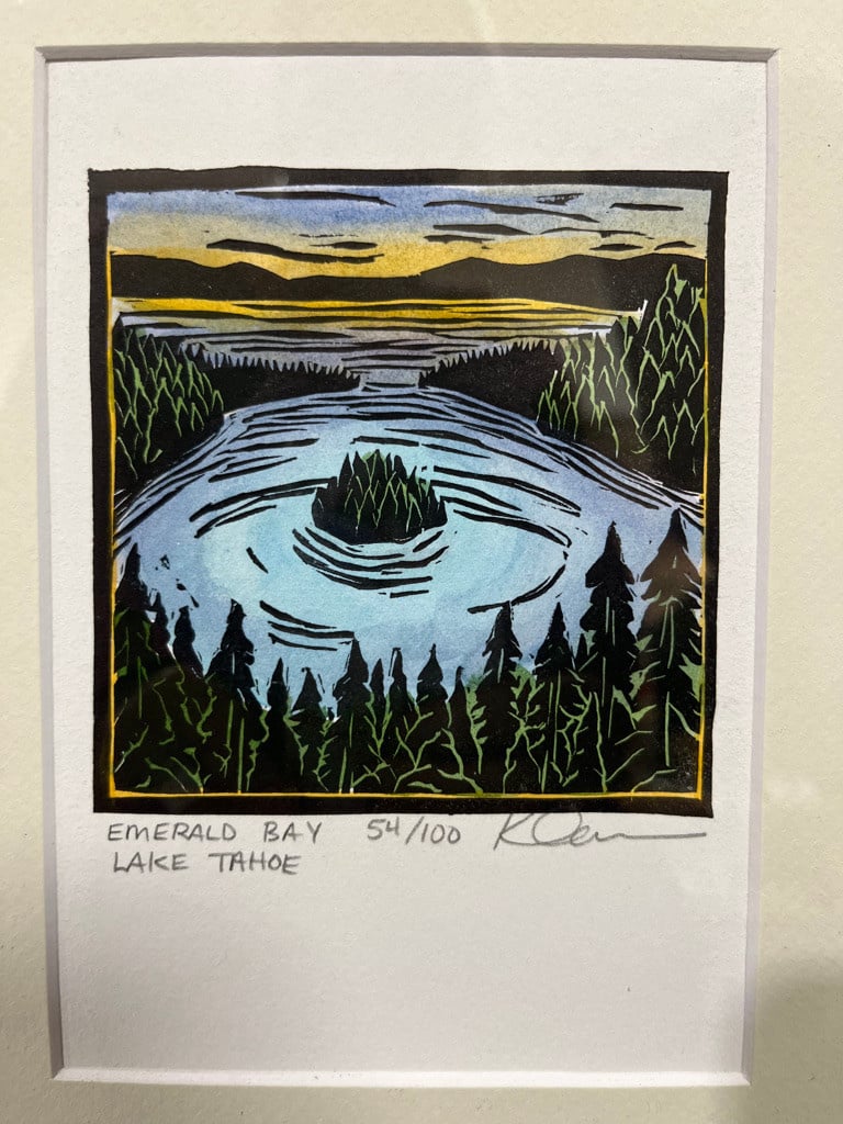 Emerald Bay framed print