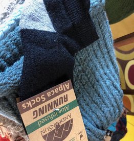 Andean Art Alpaca Socks, Performance Short Ltgray/Blk M
