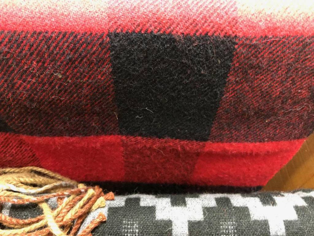 Andean Art Alpaca Blanket, Buffalo Plaid 70" x 52"