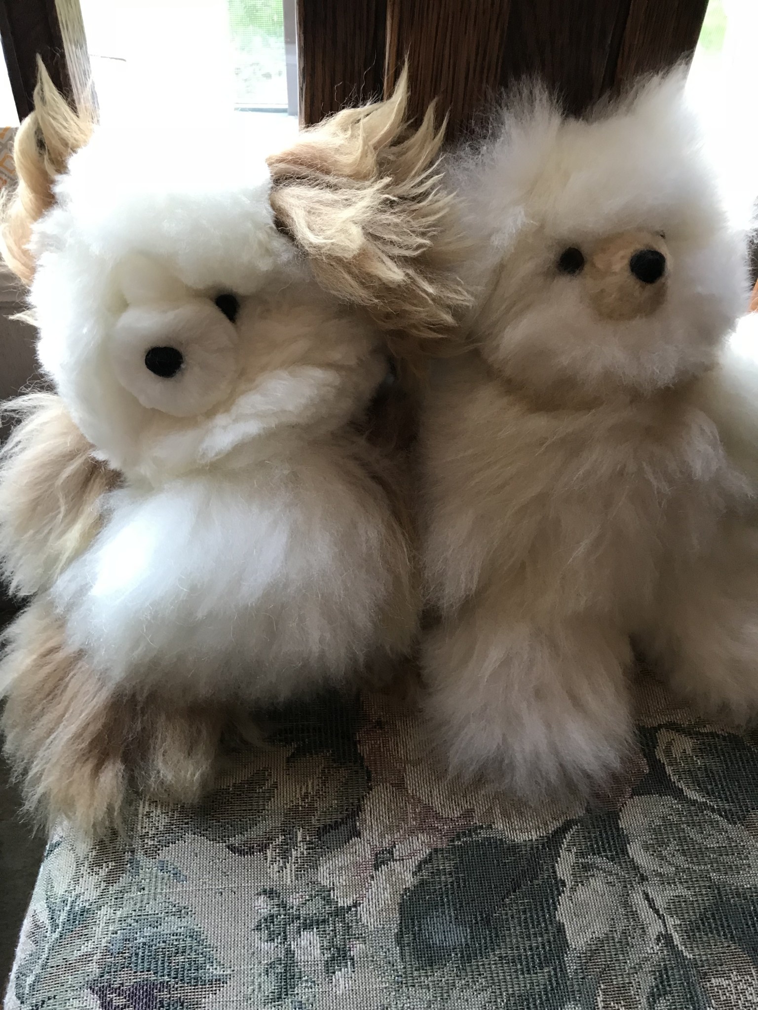 Andean Art Alpaca Teddy Bear, 10" Fawn/White, Fawn