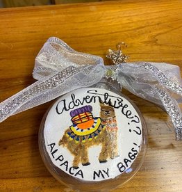 Circus City Alpaca Christmas Ornament, Adventures 6 in